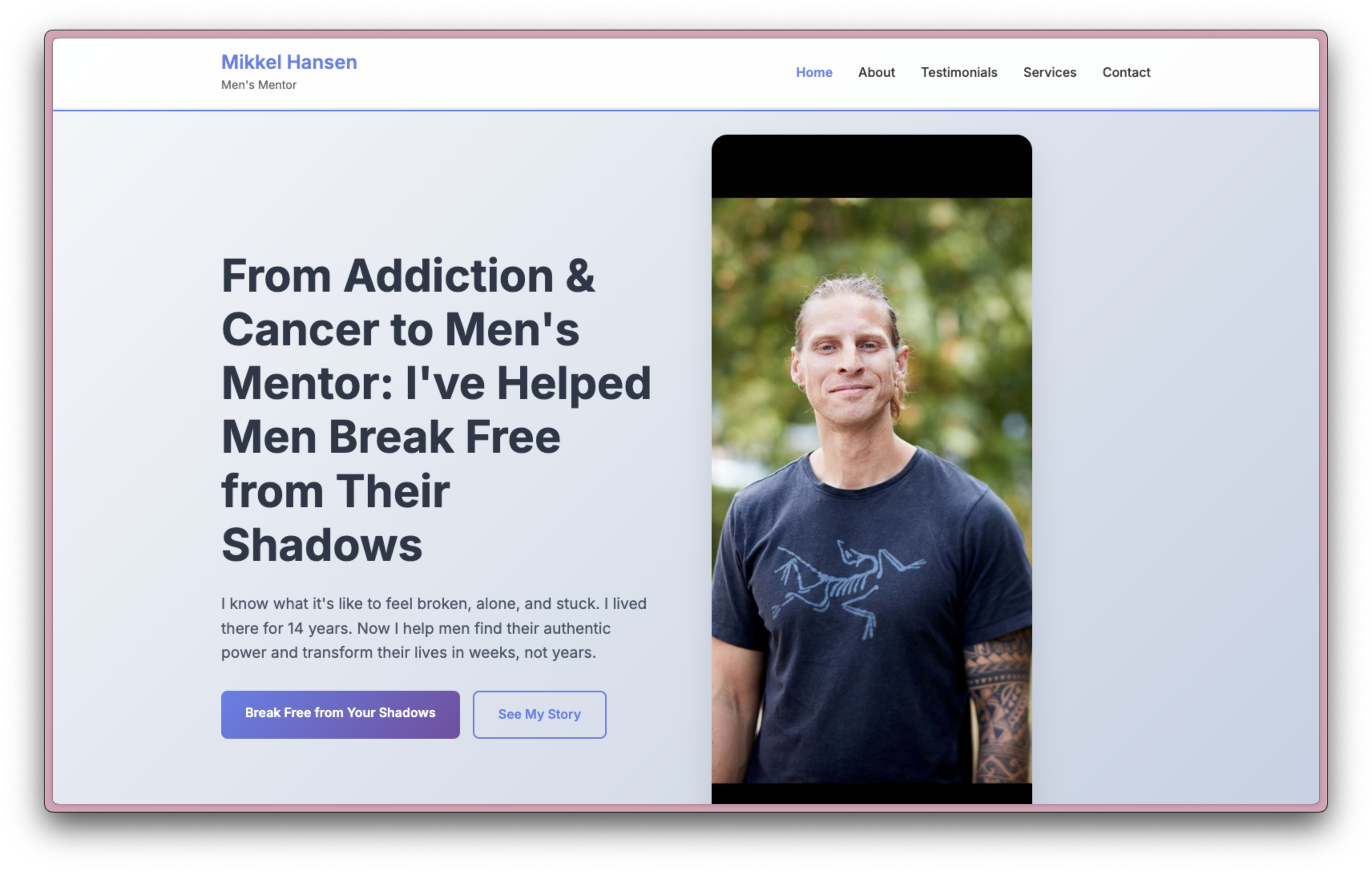 Mikkel Hansen Men's Mentoring Website